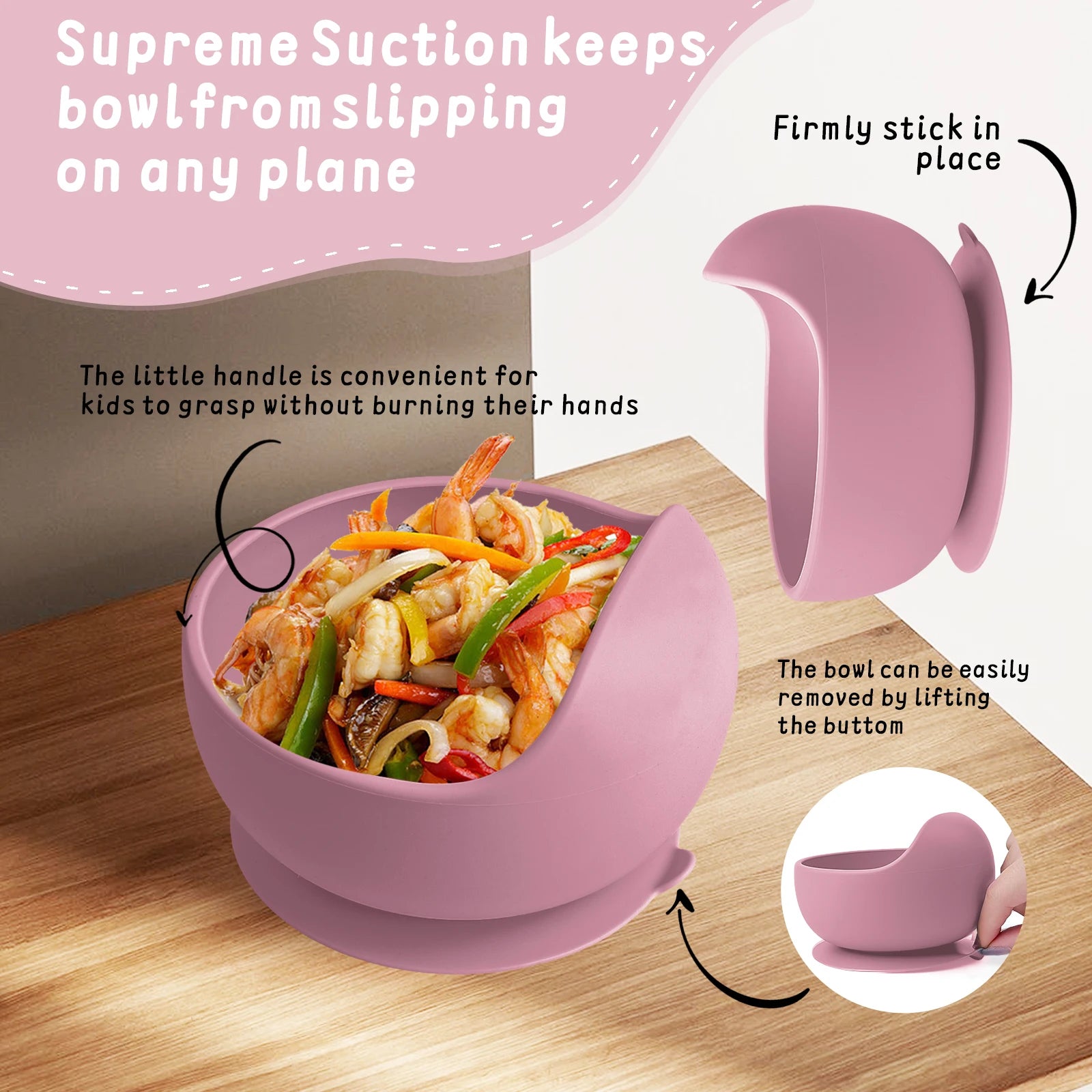 Silicone Baby Suction Bowl Set