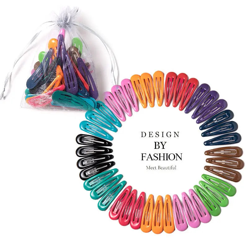Candy Color Hair Clips Set