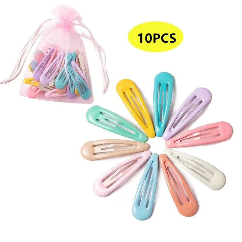 Candy Color Hair Clips Set
