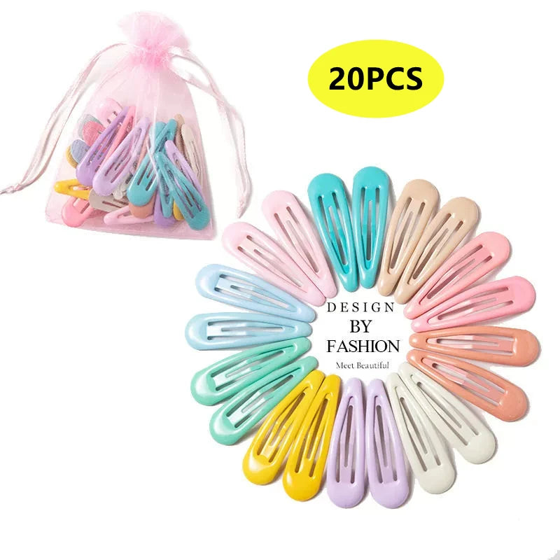 Candy Color Hair Clips Set