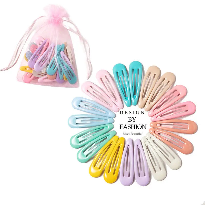 Candy Color Hair Clips Set