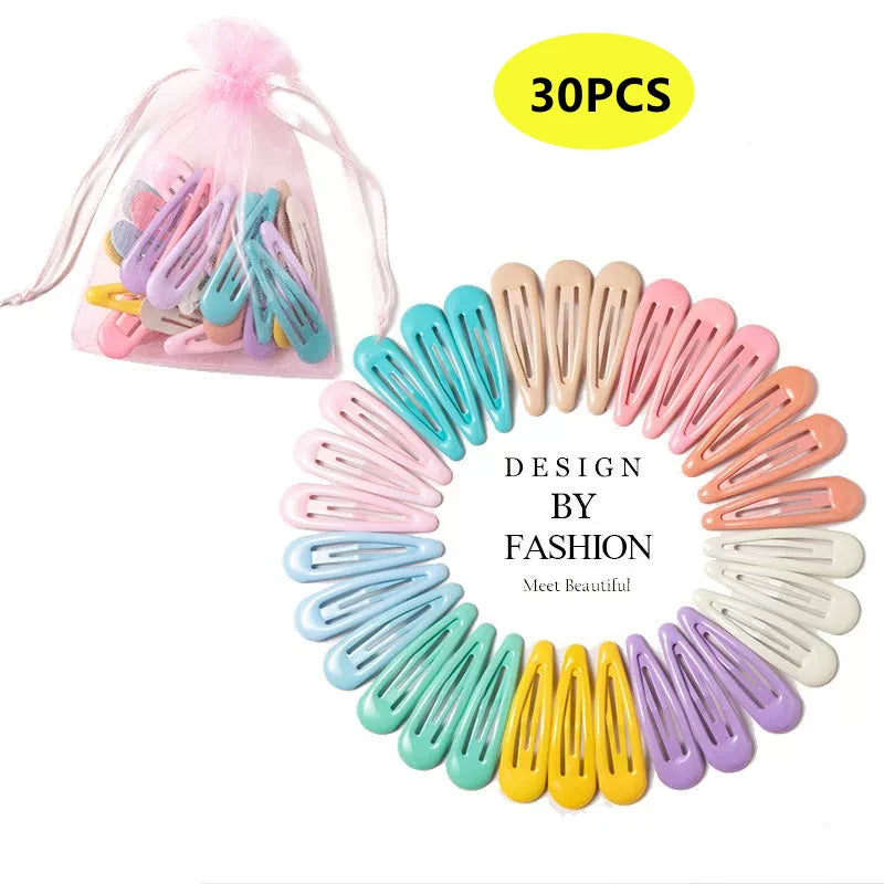 Candy Color Hair Clips Set