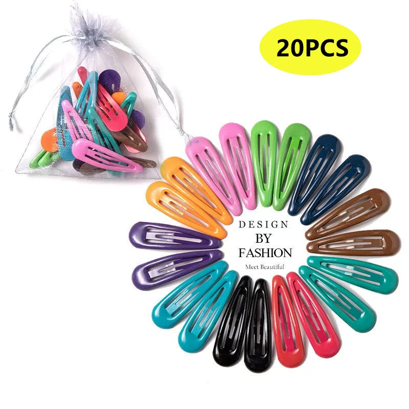 Candy Color Hair Clips Set