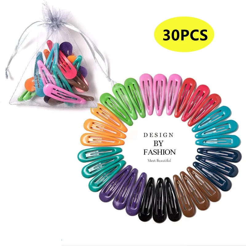 Candy Color Hair Clips Set
