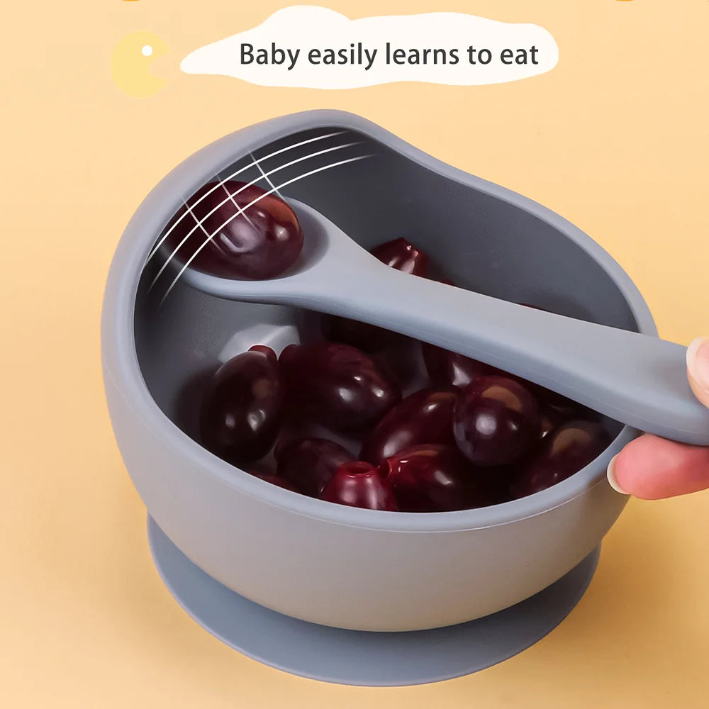 Silicone Baby Suction Bowl Set