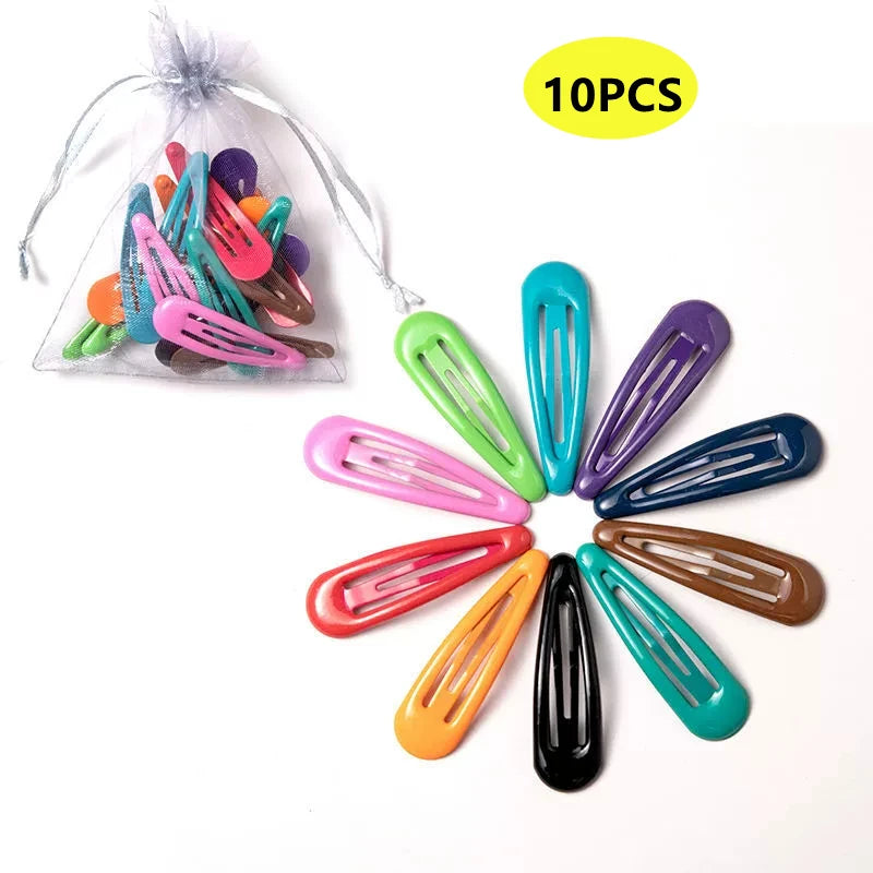 Candy Color Hair Clips Set